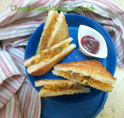 Easy Cheese Potato Sandwich | How to make Cheese Potato Sandwich on Tawa