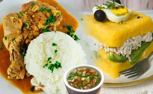 Comidas con Pollo Peruano.