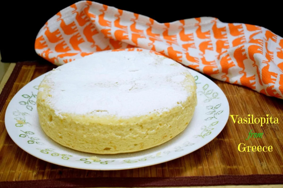 Eggless Vasilopita ~ Greek New Year’s Cake