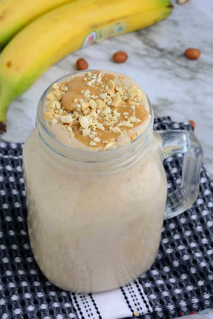 Batido de plátano y cacahuete