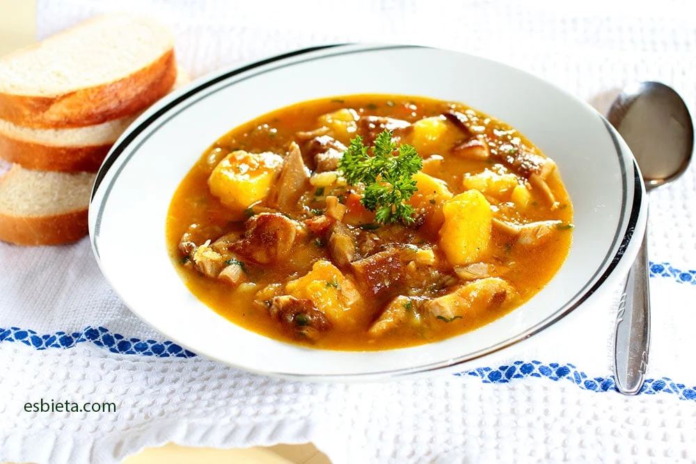 Patatas con setas