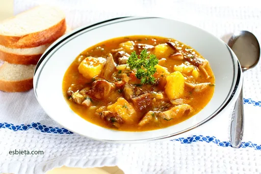Patatas con setas