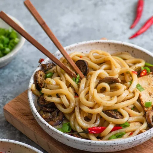 Spicy Sichuan Noodles with Eggplant
