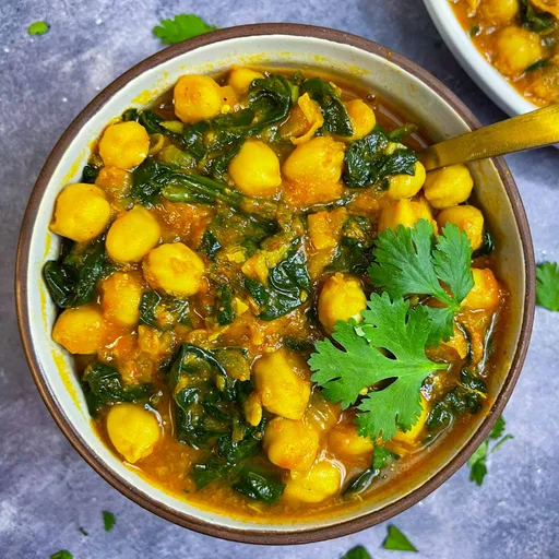 Instant Pot Chickpea Curry with Spinach (Chana Saag)