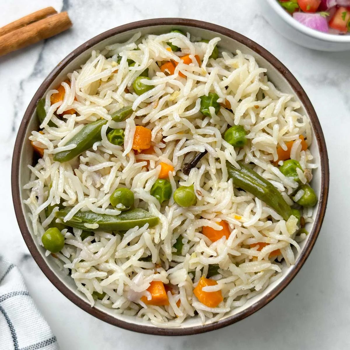 Instant Pot Coconut Milk Pulao (Coconut Milk Rice)