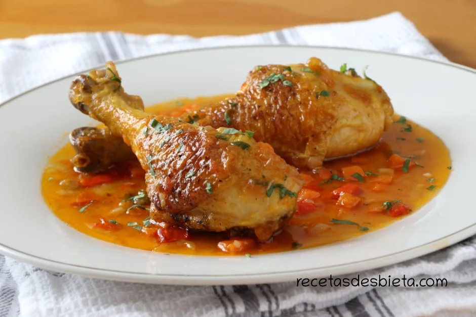 Receta de pollo guisado
