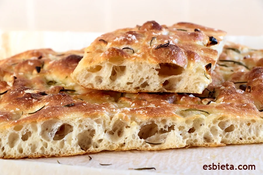 Receta de focaccia muy rica y ¡Sin amasar!