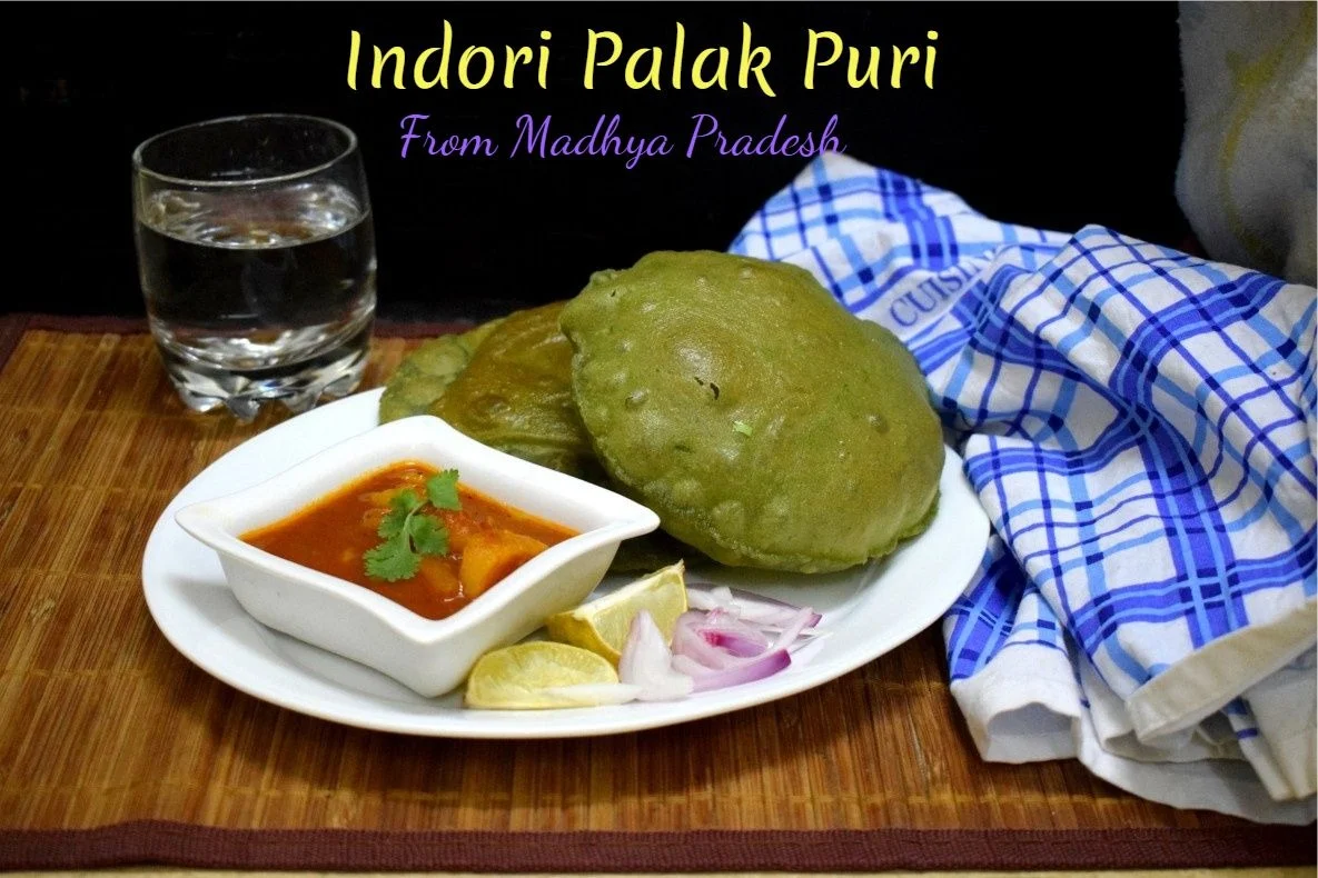 Indori Palak Ki Puri | Spinach Poori from Madhya Pradesh