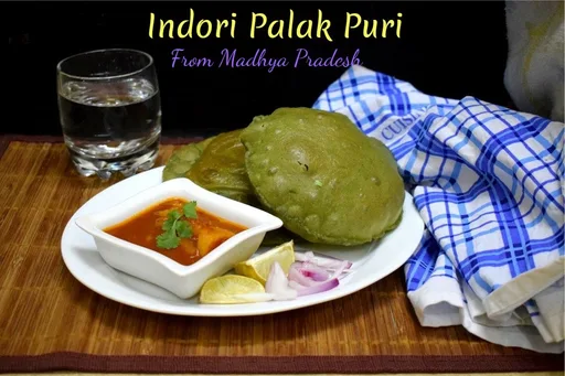 Indori Palak Ki Puri | Spinach Poori from Madhya Pradesh