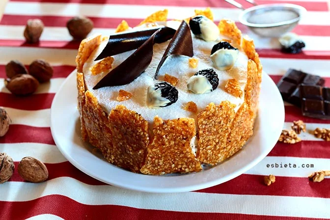 Tarta de ciruelas pasas