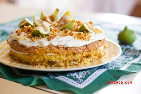 Tarta de chocolate blanco
