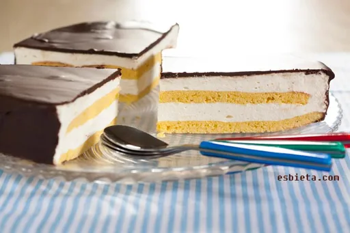 Tarta Leche de Pajarito o de mousse de vainilla