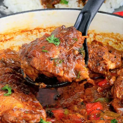 Salsa cremosa de pollo al coco