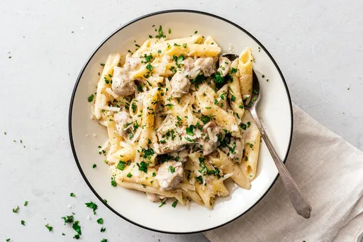 Receta de pollo Alfredo