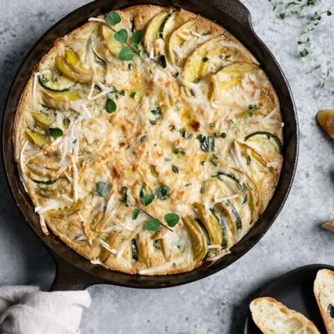 Vegan Potato and Zucchini Gratin