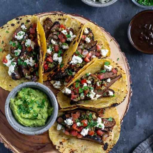 Vegan Seitan Carne Asada Tacos