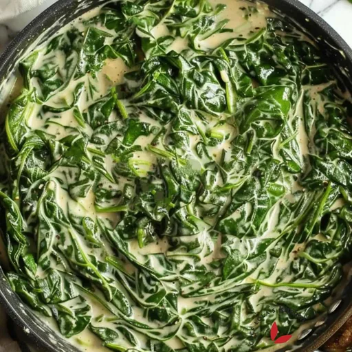 Espinacas en salsa de cacahuete