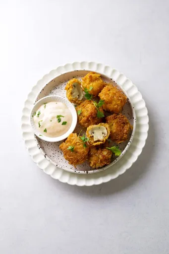 Egg-Free Crumbed Mushrooms