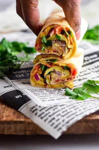 Wrap de huevo masala