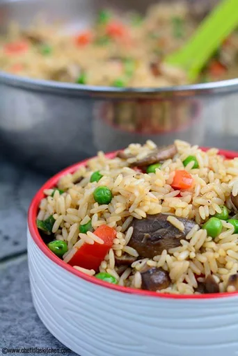 Arroz con setas