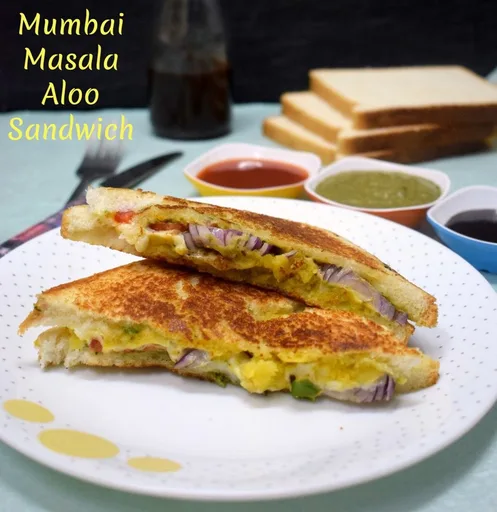 Mumbai Masala Aloo Cheese Sandwich