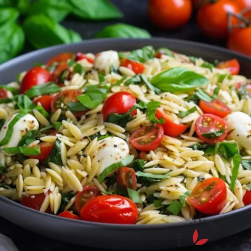 Orzo Salad with Mozzarella