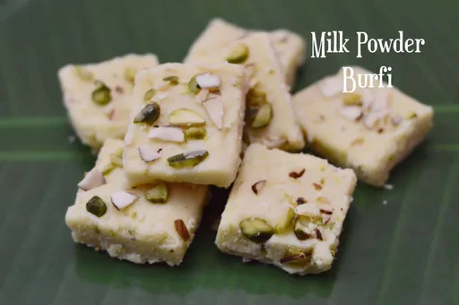 Milk Powder Burfi (Instant Barfi under 15 minutes)