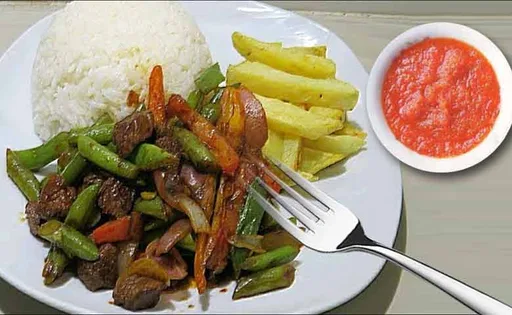 Vainitas Saltadas Receta Peruana.