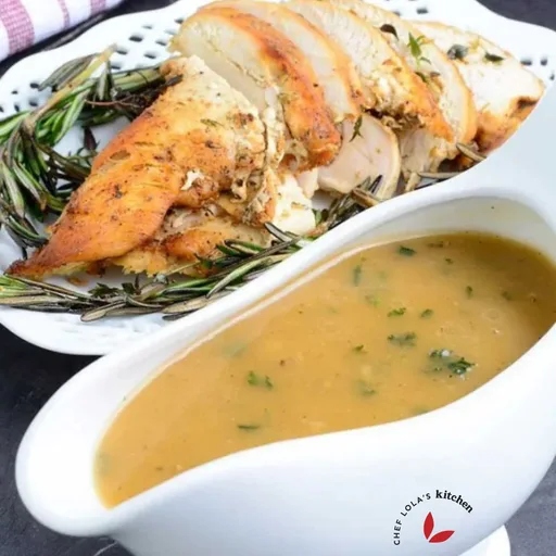 Turkey gravy using drippings