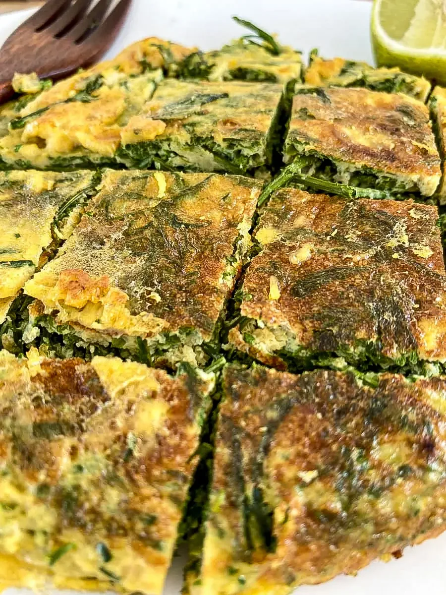 Thai Cha-Om Omelette Recipe (Acacia Leaves Egg)