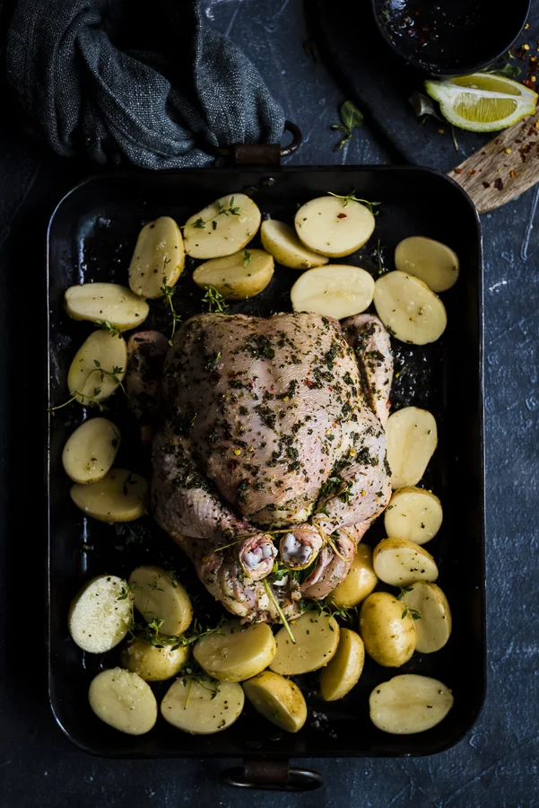 Slow Roasted Chicken and Potatoes