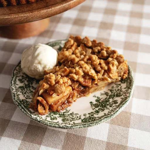 Tarta de manzana con crumble