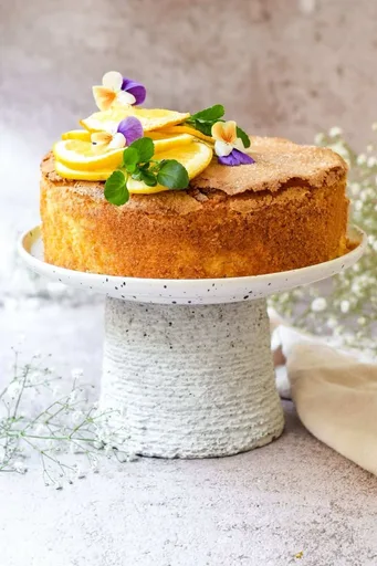 Bizcocho de naranja y aceite de oliva
