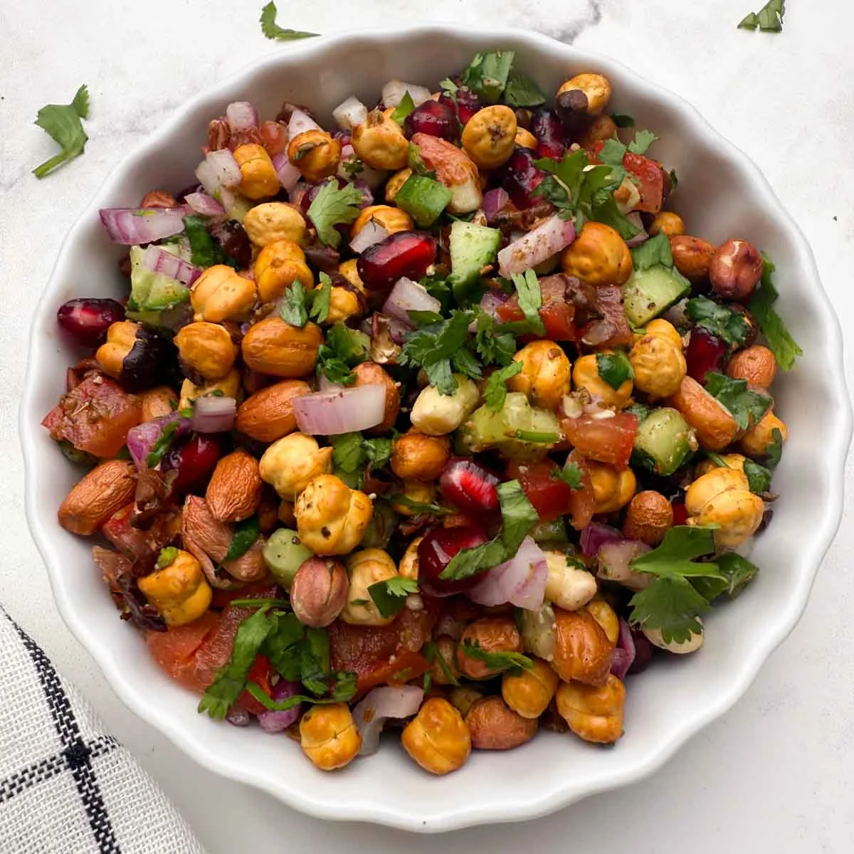 Roasted Chana Salad (Bhuna Chana Chaat)