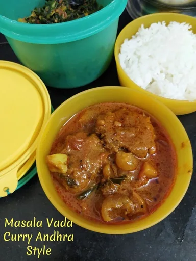 Vada Pulusu | How to make Masala Vada Curry Andhra Style