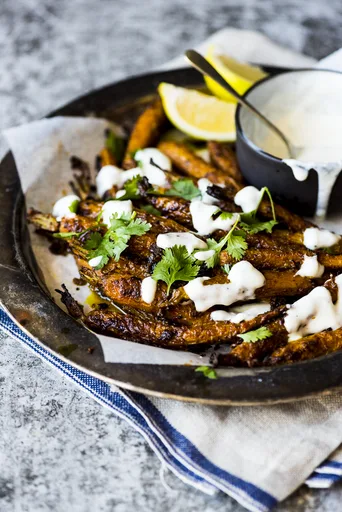 Zanahorias asadas al tandoori