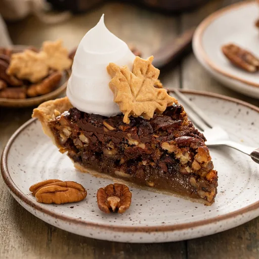 Tarta de chocolate y nueces pecanas
