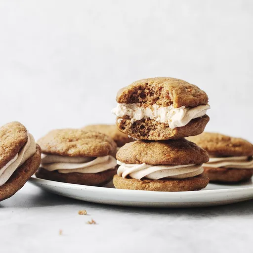 Carrot Cake Whoopie Pies with Cream Cheese Filling