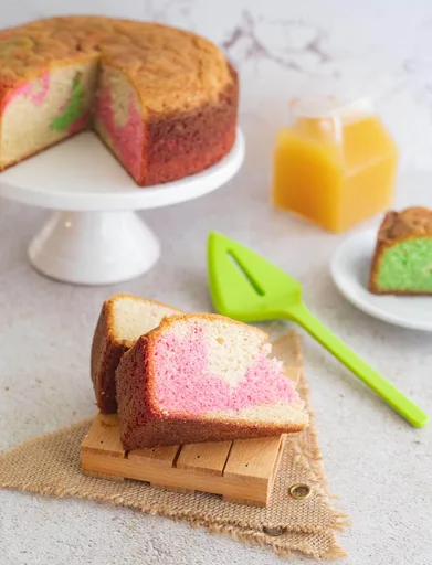 Marble sponge cake