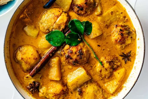 Curry de pollo al coco