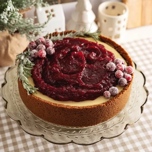 Cranberry Orange Cheesecake
