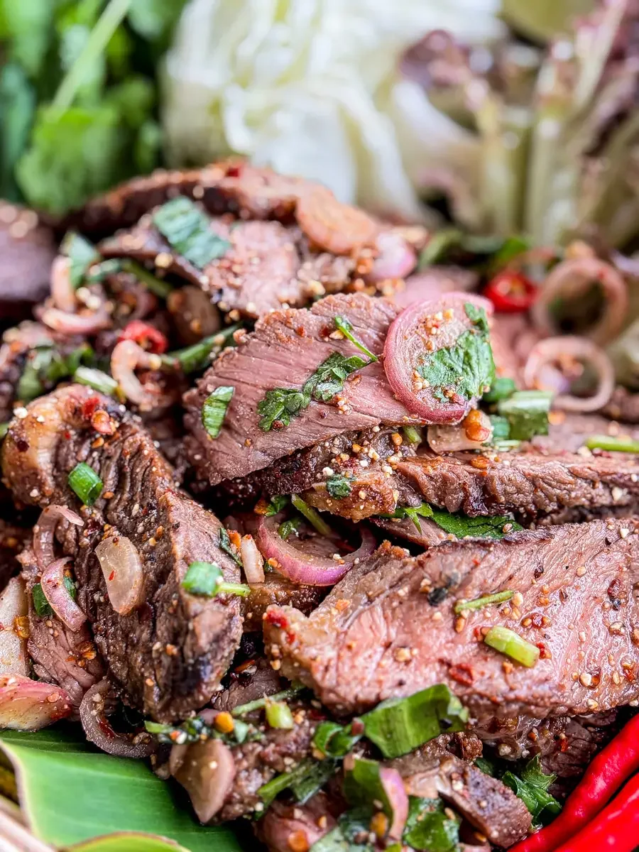 Nam Tok Beef Recipe (Thai Waterfall Salad)