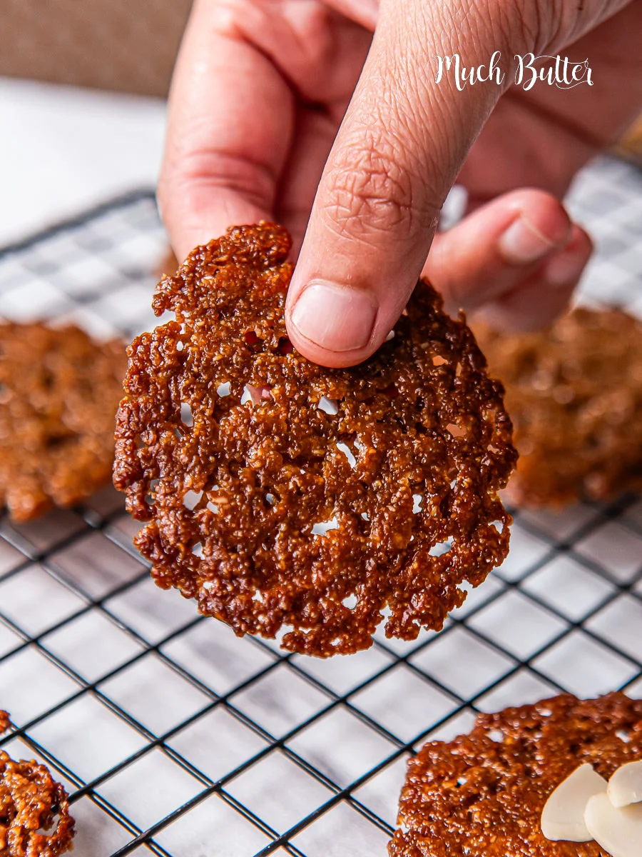 Almond Lace Cookies