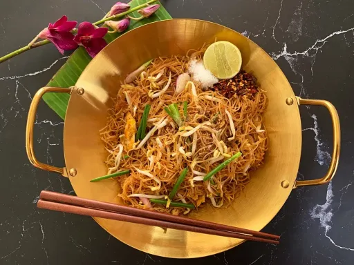 Receta de fideos de arroz tailandeses