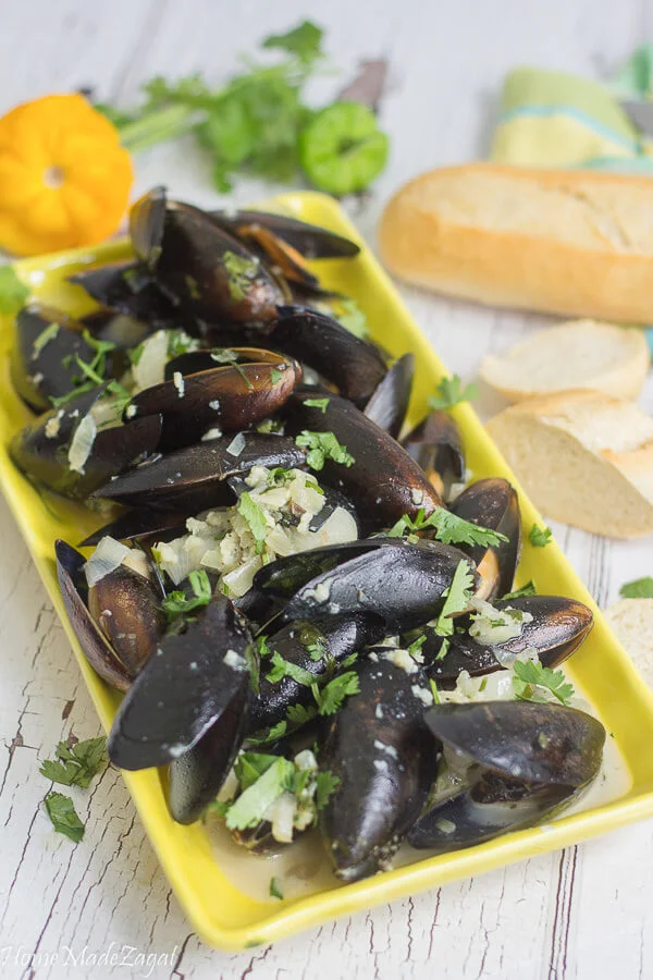Caribbean Mussels in Coconut Milk