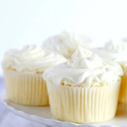 Classic White Cupcakes with Buttercream Frosting