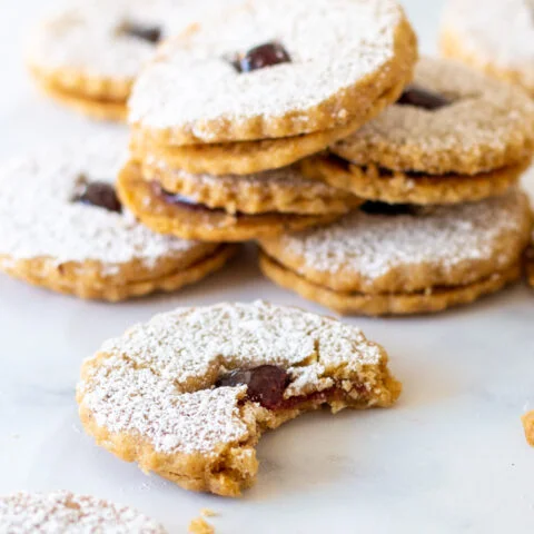 Hazelnut Linzer Cookies