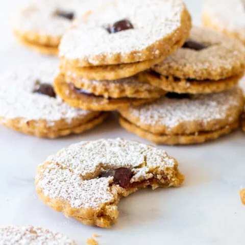 Hazelnut Linzer Cookies
