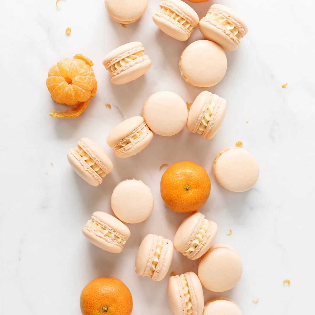 Mandarin Orange Macarons