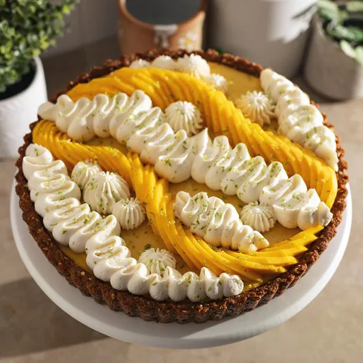 Tarta de mango (con base de galleta Biscoff)